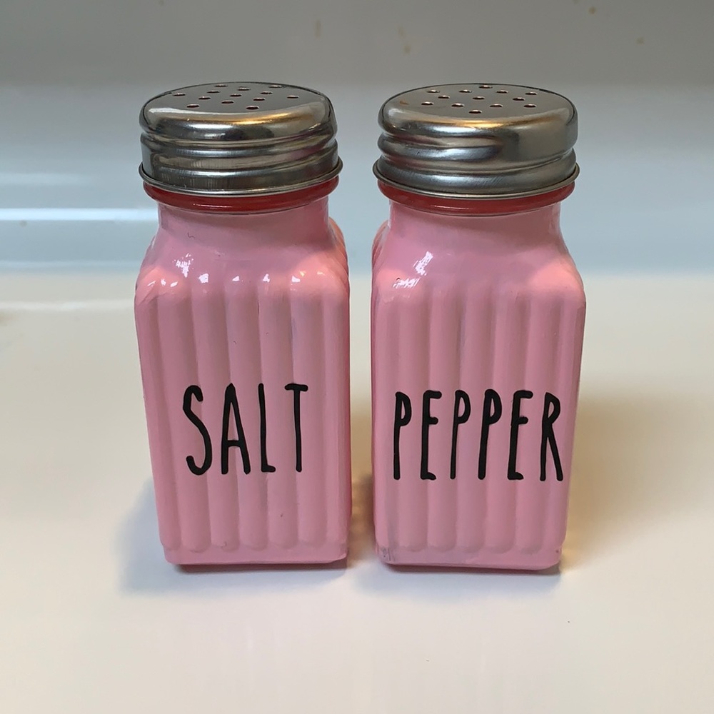 Light Pink Rae Dunn Inspired Salt Pepper Shaker